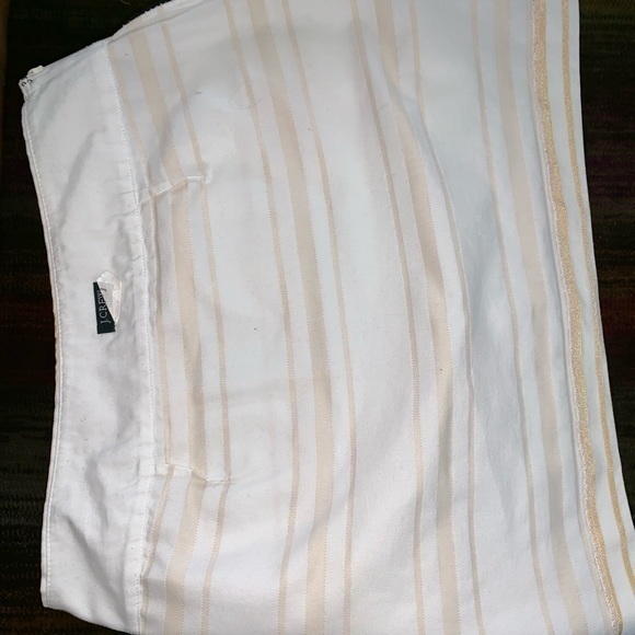 Jcrew white and gold skirt size 0 - Picture 4 of 5